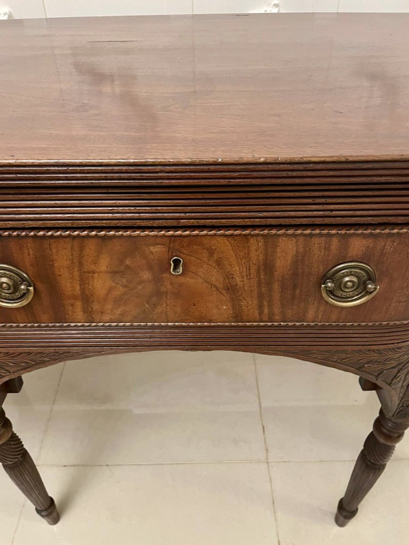 Antique George III Quality Figured Mahogany Breakfront Sideboard - Image 12